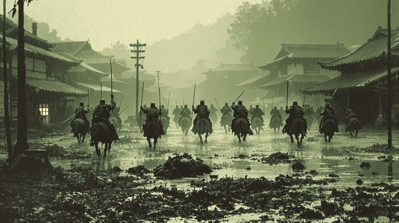 七武士雨战：泥泞中的悲歌分镜片段